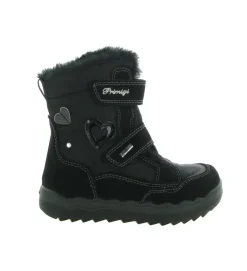 apres ski bottes fourrees - - junior fille - Nubuck - Noir - Primigi