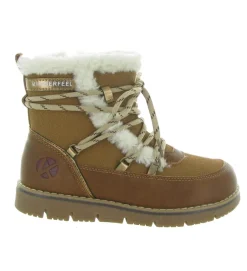 apres ski bottes fourrees - - junior fille - Synthétique - Marron - Kimberfeel