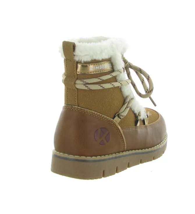 apres ski bottes fourrees - - junior fille - Synthétique - Marron - Kimberfeel