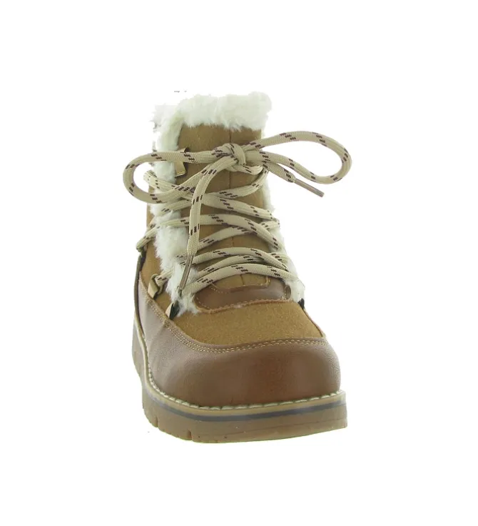 apres ski bottes fourrees - - junior fille - Synthétique - Marron - Kimberfeel