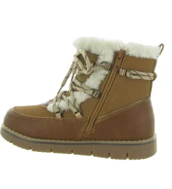 apres ski bottes fourrees - - junior fille - Synthétique - Marron - Kimberfeel