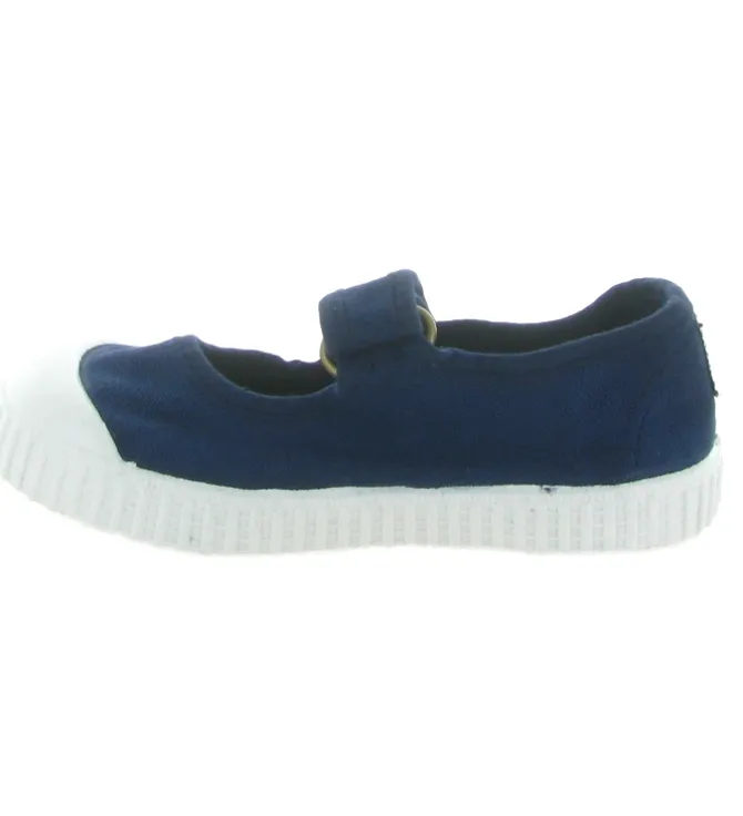 babies et ballerines - - junior fille - Toile - Bleu Marine - Victoria