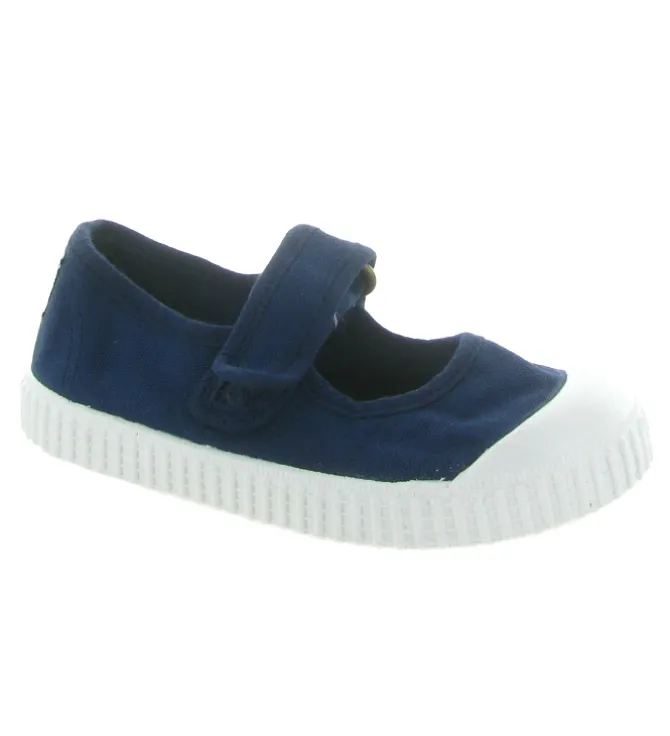 babies et ballerines - - junior fille - Toile - Bleu Marine - Victoria