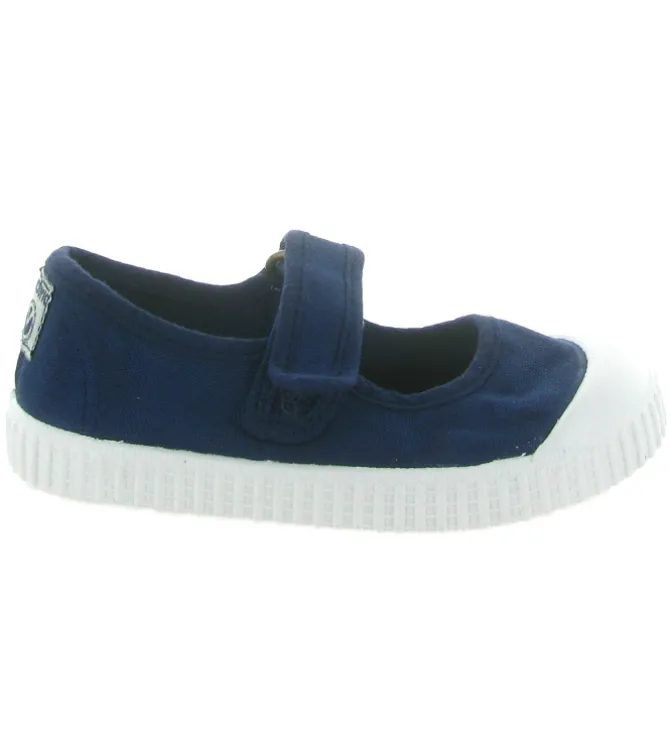 babies et ballerines - - junior fille - Toile - Bleu Marine - Victoria