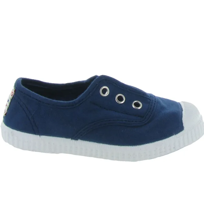 babies et ballerines - - junior fille - Toile - Bleu Marine - Cienta