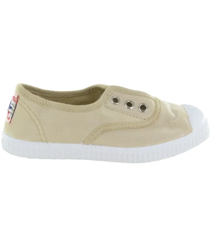 babies et ballerines - - junior fille - Toile - Beige - Cienta