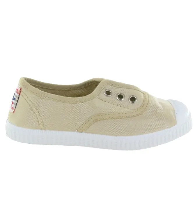 babies et ballerines - - junior fille - Toile - Beige - Cienta