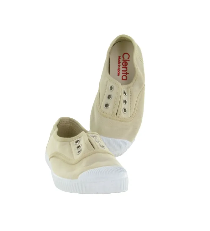 babies et ballerines - - junior fille - Toile - Beige - Cienta