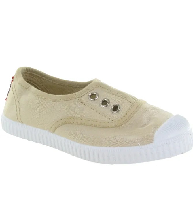 babies et ballerines - - junior fille - Toile - Beige - Cienta