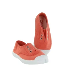 babies et ballerines - - junior fille - Toile - Orange - Cienta