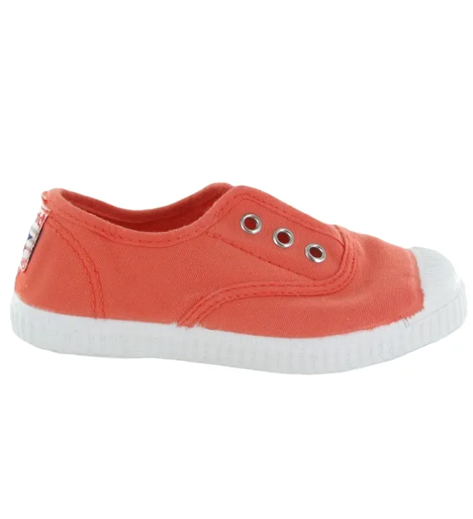 babies et ballerines - - junior fille - Toile - Orange - Cienta