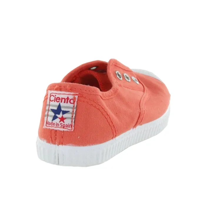 babies et ballerines - - junior fille - Toile - Orange - Cienta