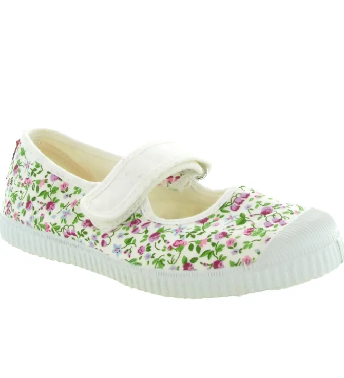 babies et ballerines - - junior fille - Textile - Fleurs - Cienta