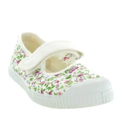 babies et ballerines - - junior fille - Textile - Fleurs - Cienta