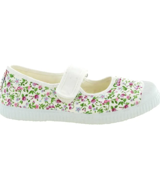 babies et ballerines - - junior fille - Textile - Fleurs - Cienta