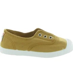 babies et ballerines - - junior fille - Toile - Camel - Cienta