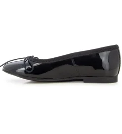 babies et ballerines - - junior fille - Cuir - Noir - Pom d api