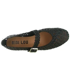ballerines - Ballerine plate - femme - Raphia - Noir - Bibi lou