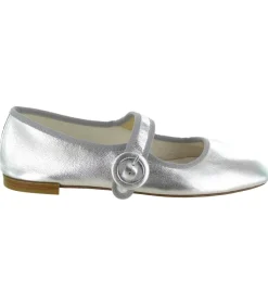 ballerines - Ballerine plate - femme - Cuir - Argent - Repetto