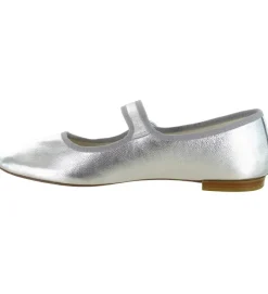 ballerines - Ballerine plate - femme - Cuir - Argent - Repetto