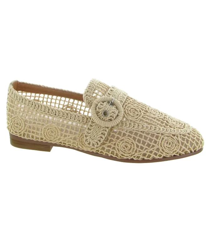 ballerines - Ballerine plate - femme - Coton - Blanc - Bibi lou