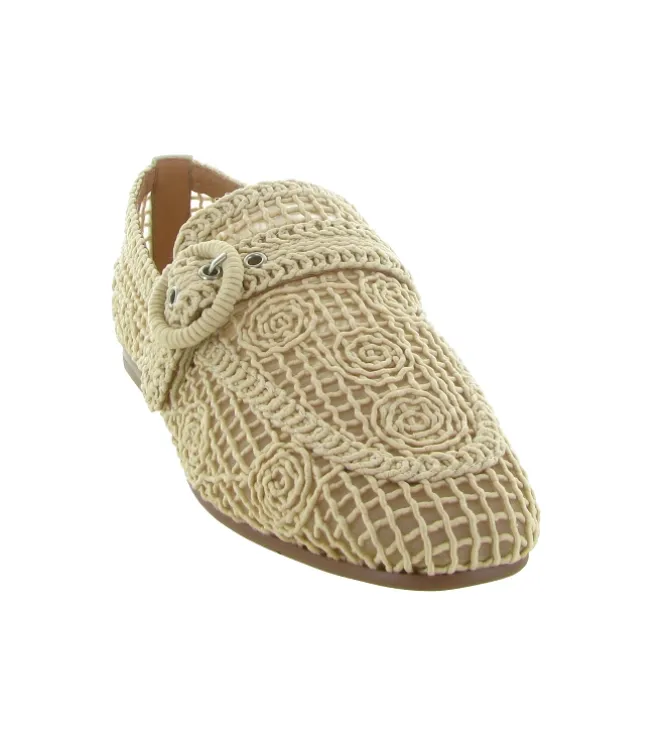 ballerines - Ballerine plate - femme - Coton - Blanc - Bibi lou