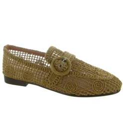 ballerines - Ballerine plate - femme - Coton - Beige - Bibi lou