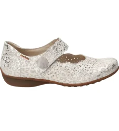 ballerines - Ballerine plate - femme - Cuir - Gris - Mephisto