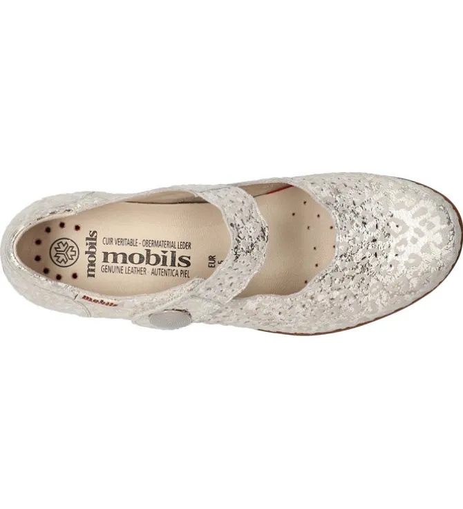 ballerines - Ballerine plate - femme - Cuir - Gris - Mephisto
