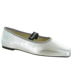 ballerines - Ballerine plate - femme - Cuir - Argent - Repetto