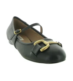 ballerines - Ballerine plate - femme - Cuir - Noir - Bibi lou