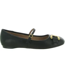 ballerines - Ballerine plate - femme - Cuir - Noir - Bibi lou