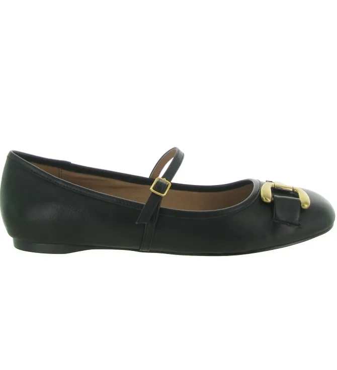 ballerines - Ballerine plate - femme - Cuir - Noir - Bibi lou
