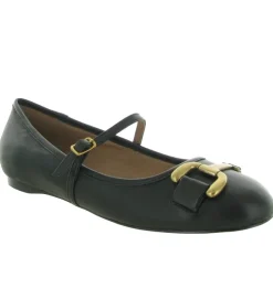 ballerines - Ballerine plate - femme - Cuir - Noir - Bibi lou