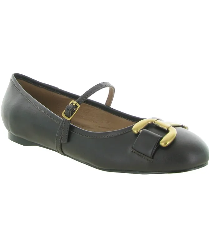 ballerines - Ballerine plate - femme - Cuir - Marron - Bibi lou