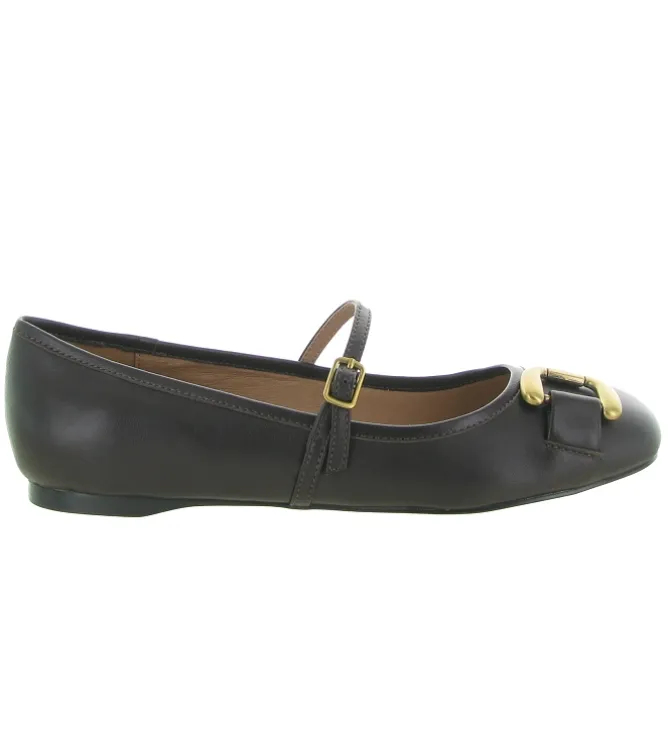ballerines - Ballerine plate - femme - Cuir - Marron - Bibi lou