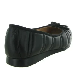ballerines - Ballerine plate - femme - Cuir - Noir - Unisa