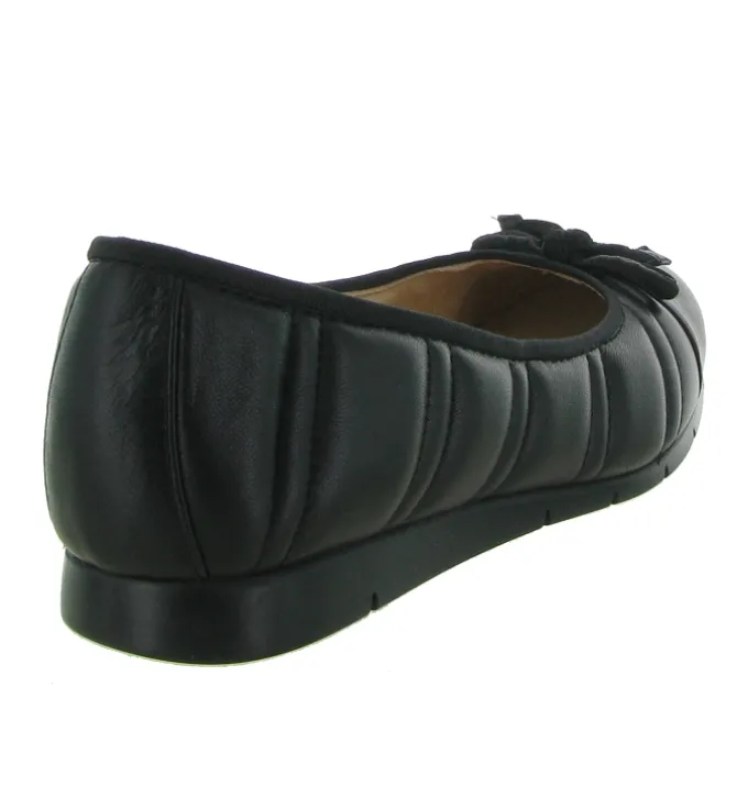 ballerines - Ballerine plate - femme - Cuir - Noir - Unisa