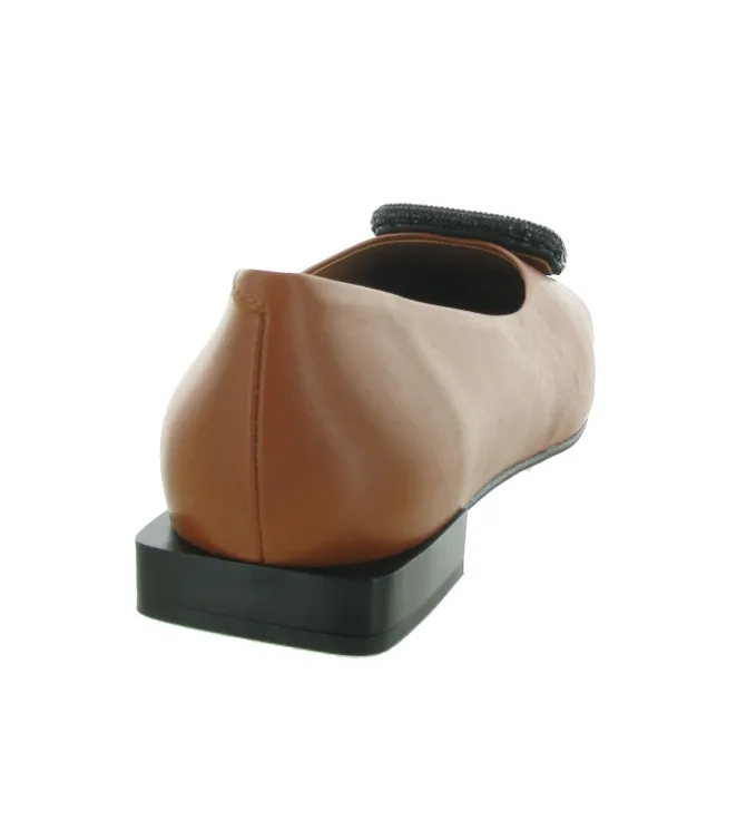 ballerines - Ballerine plate - femme - Cuir - Marron - Angel alarcon