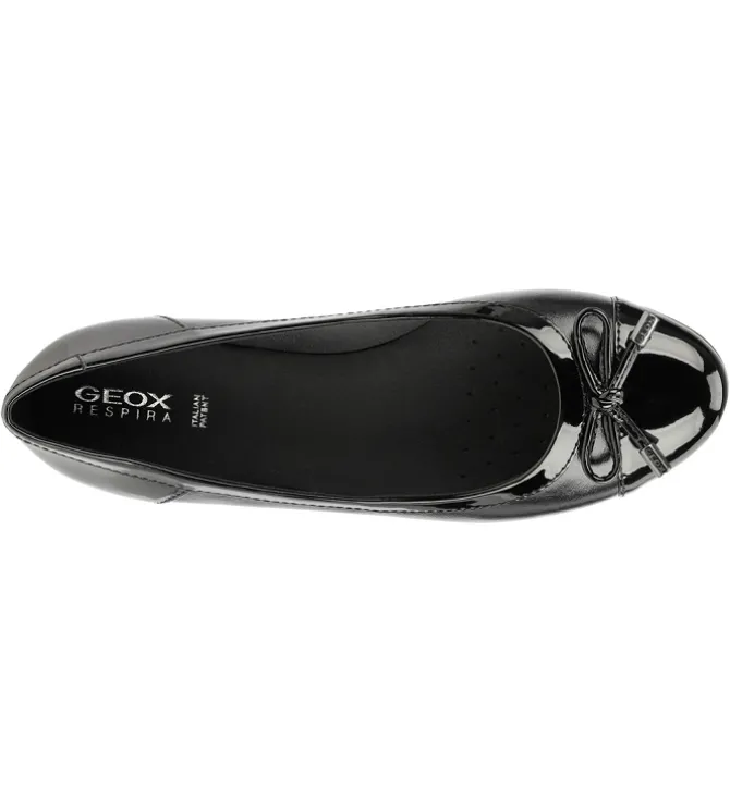 ballerines - Ballerine plate - femme - Cuir - Noir - Geox
