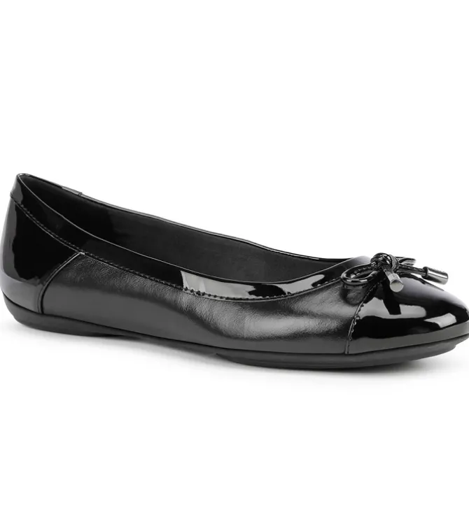 ballerines - Ballerine plate - femme - Cuir - Noir - Geox