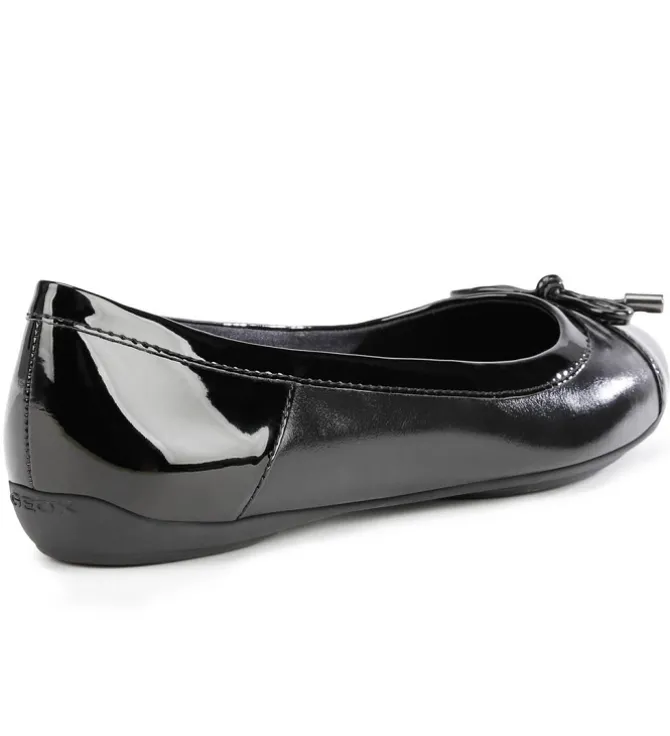 ballerines - Ballerine plate - femme - Cuir - Noir - Geox