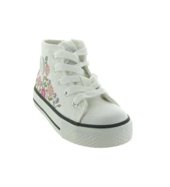 baskets et sneakers - - bebe fille - Toile - Fleurs - Naturino