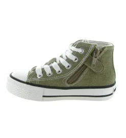 baskets et sneakers - - bebe fille - Toile - Taupe - Naturino