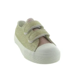 baskets et sneakers - - bebe fille - Toile - Or - Naturino