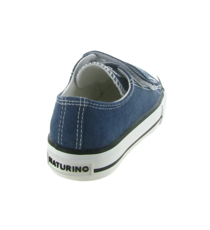 baskets et sneakers - - bebe fille - Toile - Bleu jean - Naturino