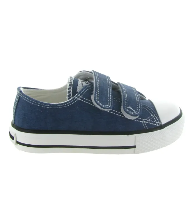 baskets et sneakers - - bebe fille - Toile - Bleu jean - Naturino