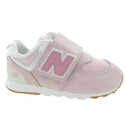 baskets et sneakers - - bebe fille - Nubuck - Rose - New balance