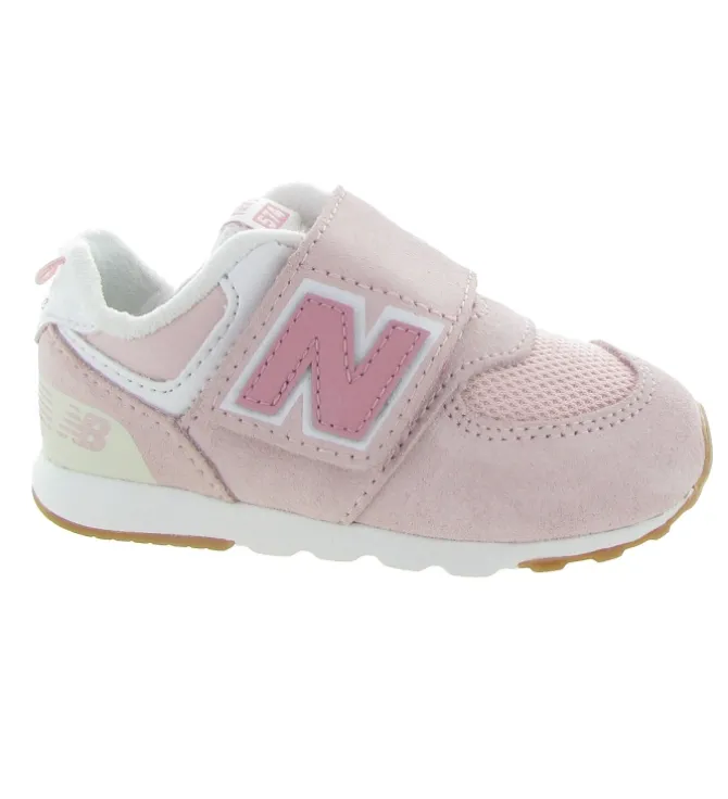 baskets et sneakers - - bebe fille - Nubuck - Rose - New balance