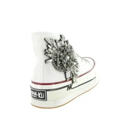 baskets et sneakers - Confort - femme - Toile - Blanc - Nan ku